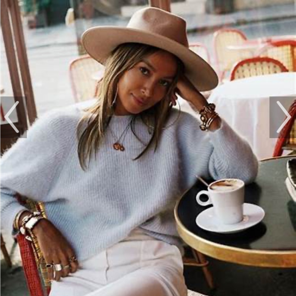 BA&SH Backless Alpaca Sweater.  Light Pink. Size 1 (S)